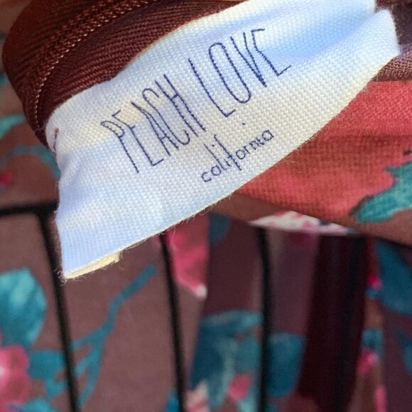 Peach Love Floral Dress size Small - Picture 11 of 14